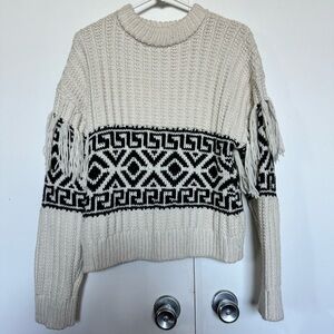 H&M Knitted Tassel Sweater